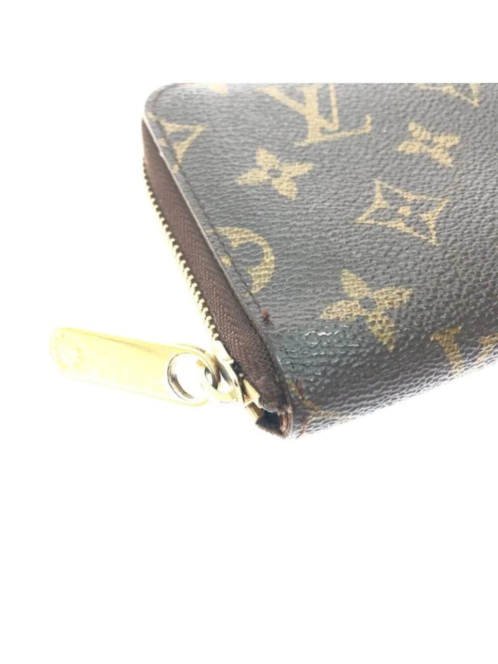 Louis Vuitton Monogram Zippy Compact Wallet Brown